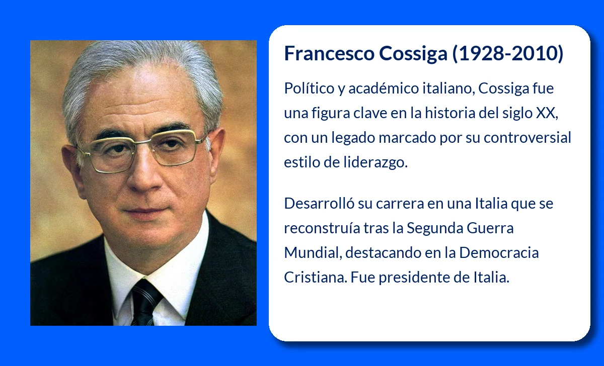 Francesco Cossiga (1928-2010). El estratega polémico que marcó medio siglo de política italiana