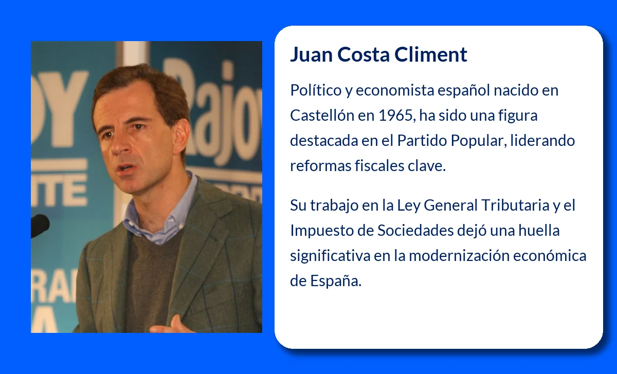Juan Costa Climent (1965-VVVV). El estratega económico y político del Partido Popular