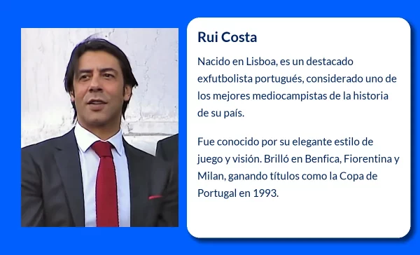 Rui Costa (1972-VVVV). El genio del fútbol portugués