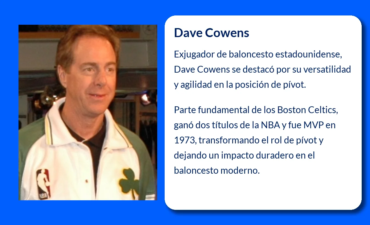 Dave Cowens (1948-VVVV). El innovador pívot que transformó la NBA