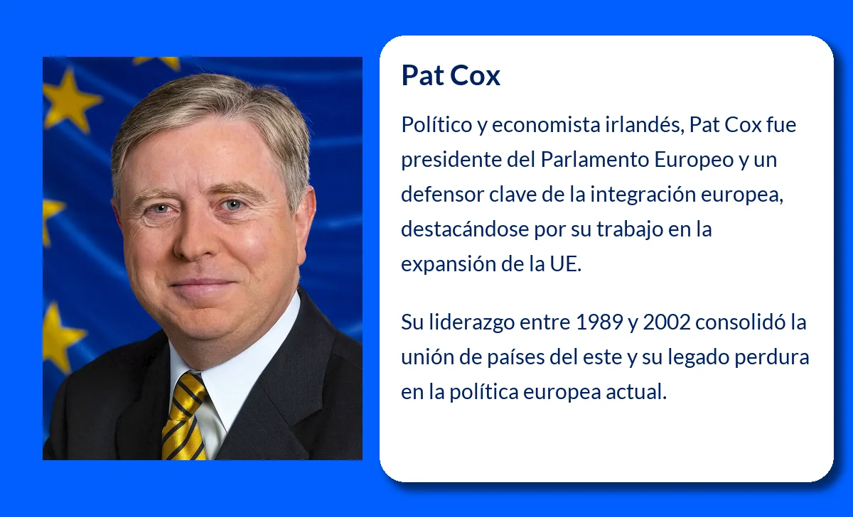 Pat Cox (1952-VVVV): El político y economista irlandés que transformó la política europea