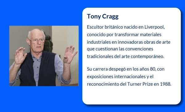Tony Cragg (1949-VVVV). El escultor británico que revolucionó el arte contemporáneo con materiales industriales