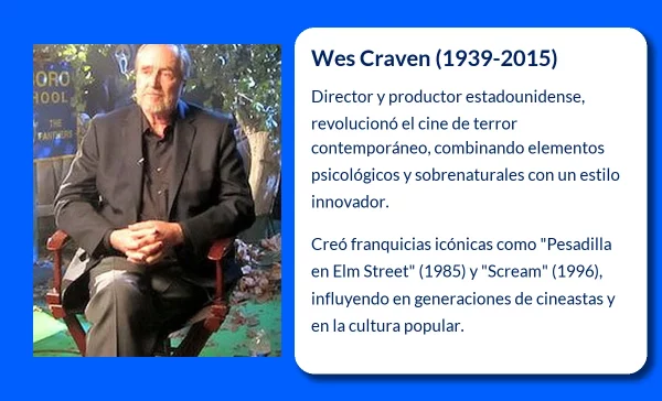 Wes Craven (1939-2015): El director que definió el cine de terror contemporáneo