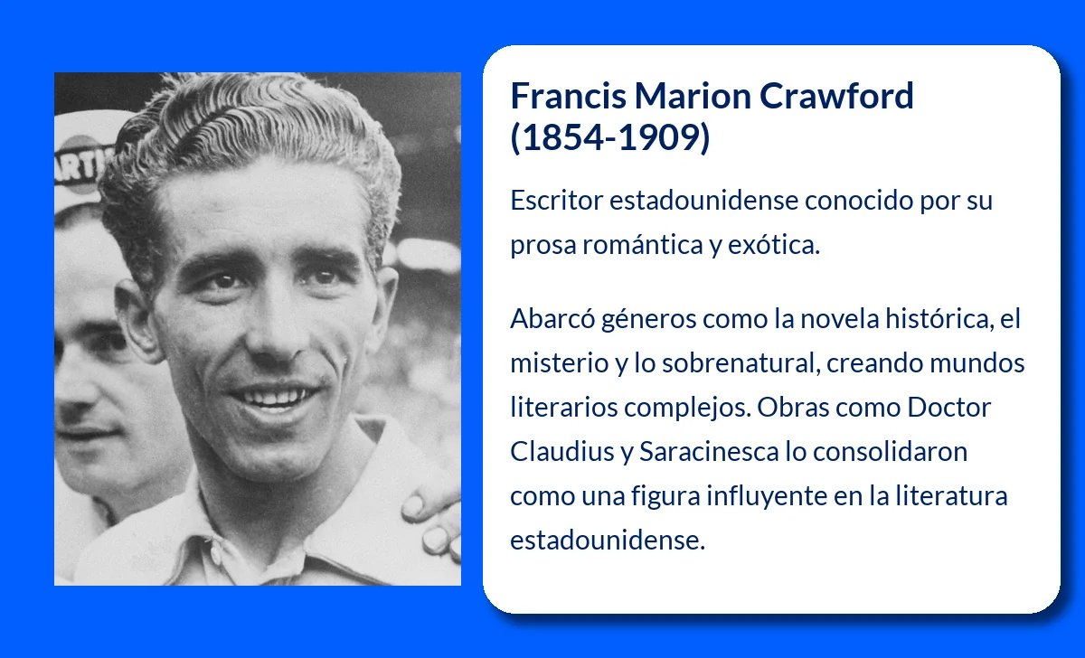 Francis Marion Crawford (1854-1909): El narrador estadounidense que conquistó con su prosa exótica y romántica