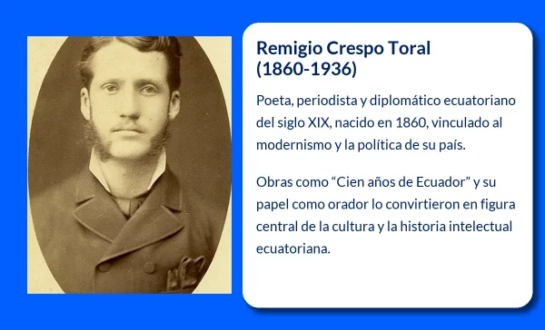 Remigio Crespo Toral (1860-1936): El escritor ecuatoriano que marcó la historia literaria y cultural del país