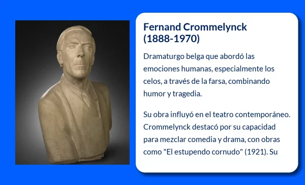 Fernand Crommelynck (1888-1970). El dramaturgo belga que abordó los celos y las emociones humanas a través de la farsa