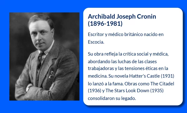 Archibald Joseph Cronin (1896-1981): El narrador y médico que transformó la literatura británica