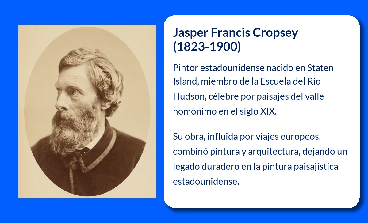 Jasper Francis Cropsey (1823-1900): El Pintor que Capturó la Belleza del Valle del Río Hudson
