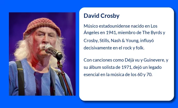David Crosby (1941-VVVV): El legado musical de un pionero del rock