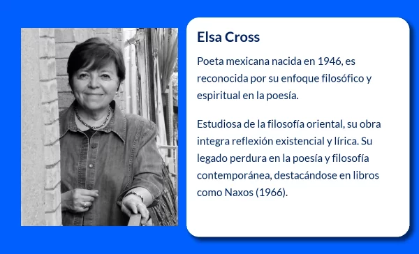 Elsa Cross (1946-VVVV). La poeta mexicana que fusionó filosofía y poesía en su obra