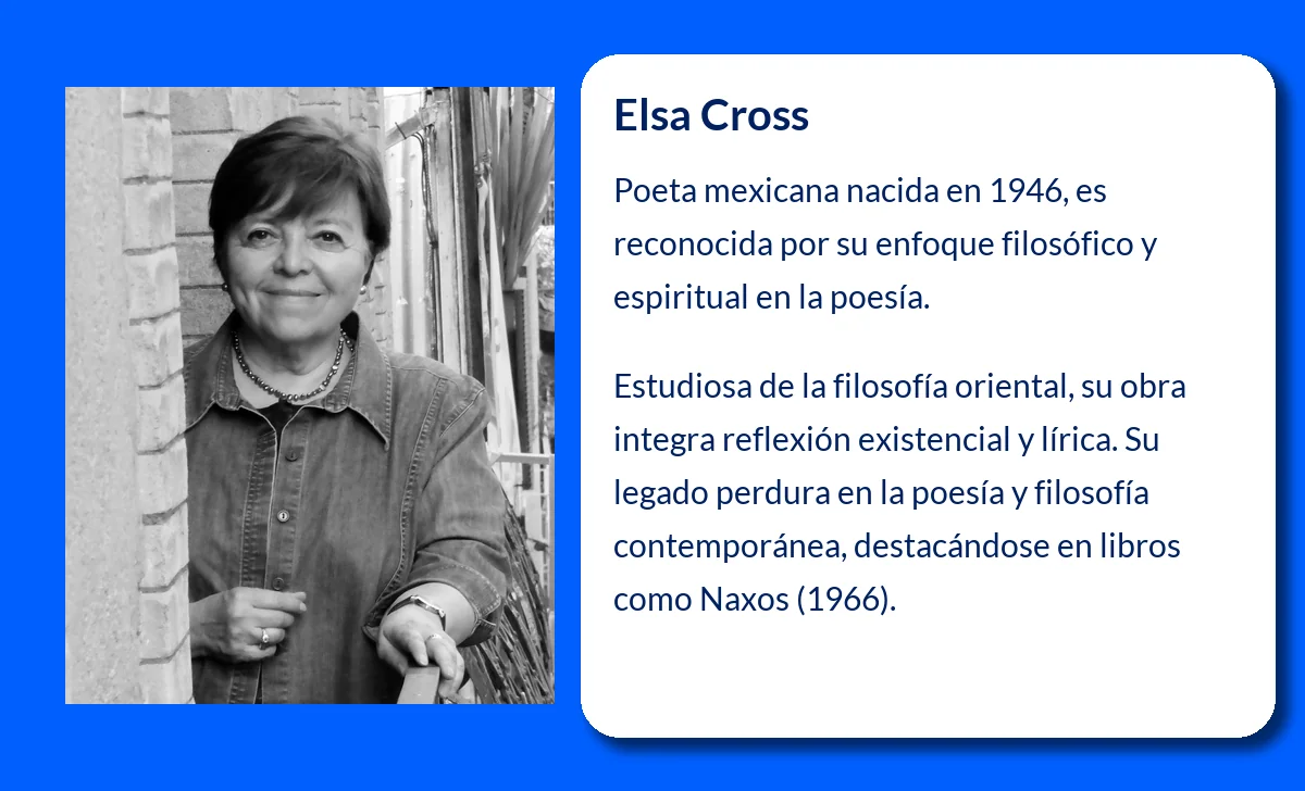 Elsa Cross (1946-VVVV). La poeta mexicana que fusionó filosofía y poesía en su obra