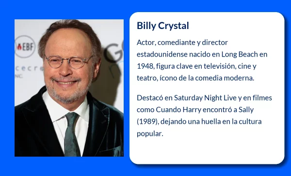 Billy Crystal (1948-VVVV): Un actor y director legendario de la comedia estadounidense