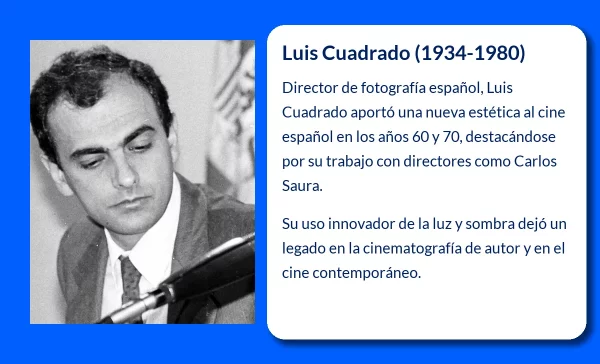 Luis Cuadrado (1934-1980): El pionero de la fotografía cinematográfica en el cine español