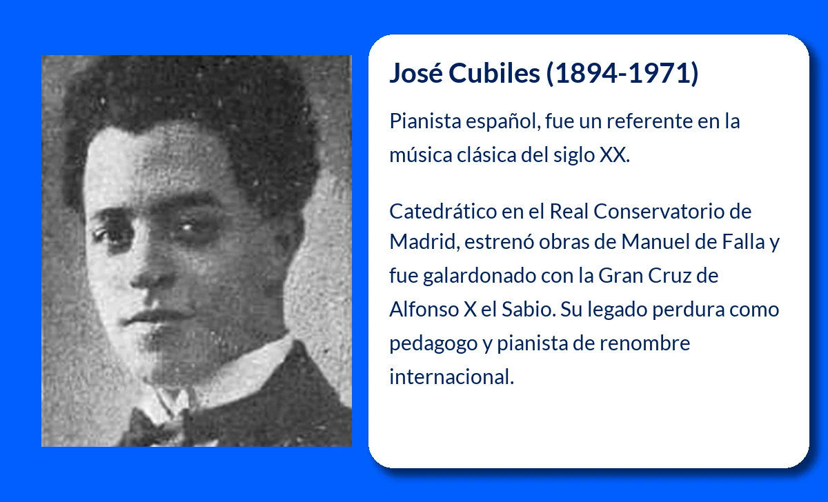 José Cubiles (1894-1971): Un maestro del piano y la pedagogía española