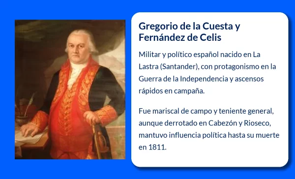 Gregorio de la Cuesta y Fernández de Celis (¿-1811). El controvertido militar español de la Guerra de la Independencia