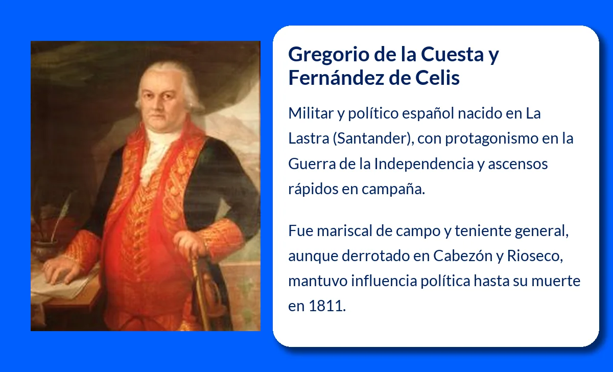 Gregorio de la Cuesta y Fernández de Celis (¿-1811). El controvertido militar español de la Guerra de la Independencia