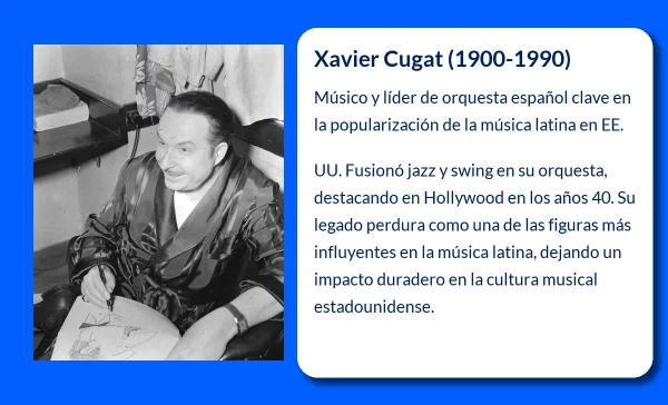 Xavier Cugat (1900-1990): El músico y dibujante que llevó la música latina a Hollywood
