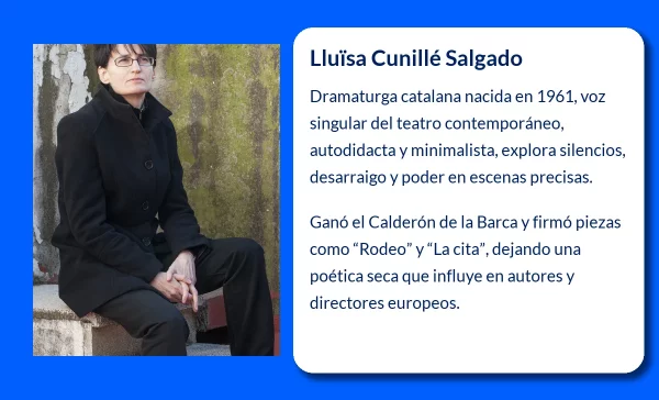Lluïsa Cunillé Salgado (1961-VVVV). La dramaturga que ha dejado huella en el teatro contemporáneo