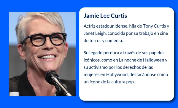 Jamie Lee Curtis (1958-VVVV): La legendaria actriz que dejó huella en el cine de terror y comedia