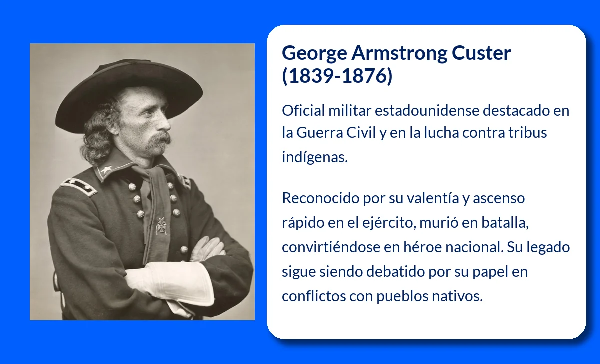 George Armstrong Custer (1839-1876): El valiente oficial de la Guerra Civil y su trágico destino en Little Bighorn