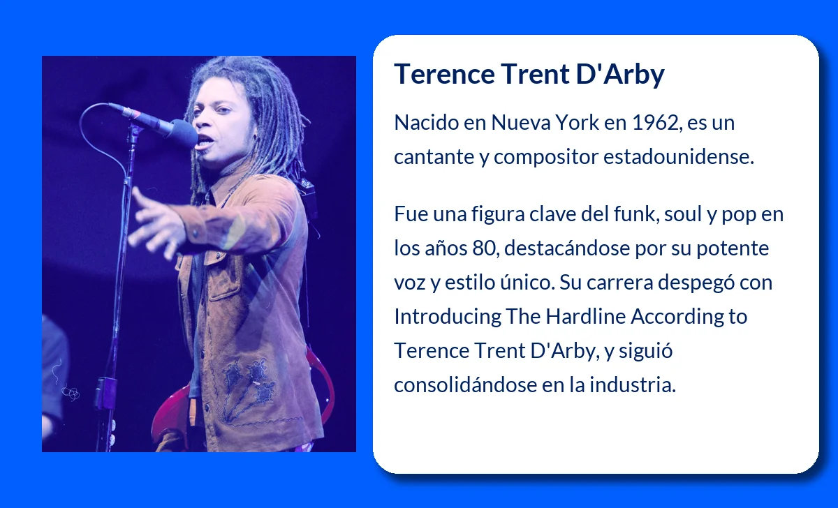 Terence Trent D'Arby (1962-VVVV). El ícono del funk y el soul que revolucionó los años 80