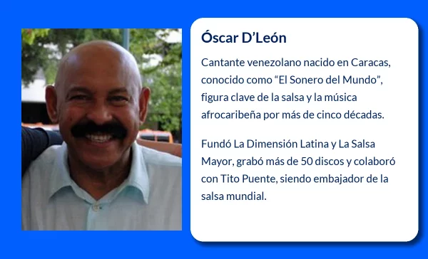 Óscar D'León (1943-VVVV). El sonero del mundo que llevó la salsa venezolana a la cima internacional
