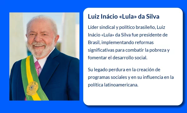 Luiz Inácio "Lula" da Silva (1945-VVVV). El líder sindical que transformó la política brasileña