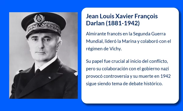 Jean Louis Xavier François Darlan (1881-1942). El almirante colaboracionista que marcó la historia de la Segunda Guerra Mundial