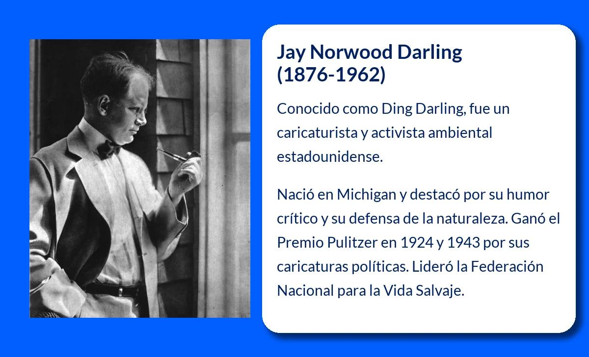 Jay Norwood Darling (1876-1962). El maestro de la caricatura y defensor de la naturaleza