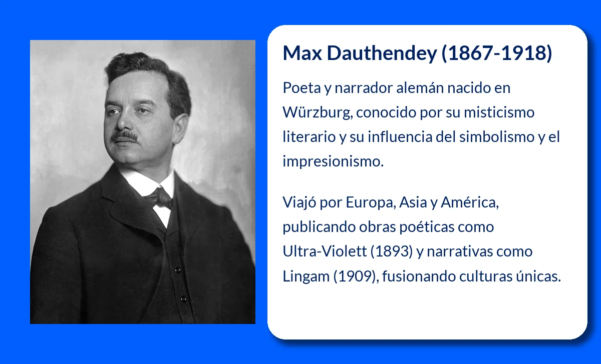 Max Dauthendey (1867-1918). El poeta y narrador alemán que llevó el misticismo a la literatura
