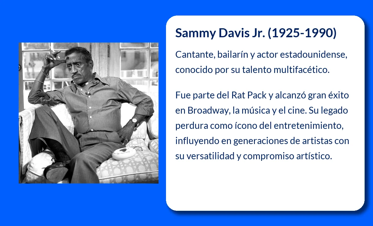 Sammy Davis Jr. (1925-1990): La leyenda de Harlem que conquistó el escenario mundial