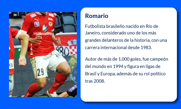 Romario (1966-VVVV): El fenómeno brasileño del fútbol mundial