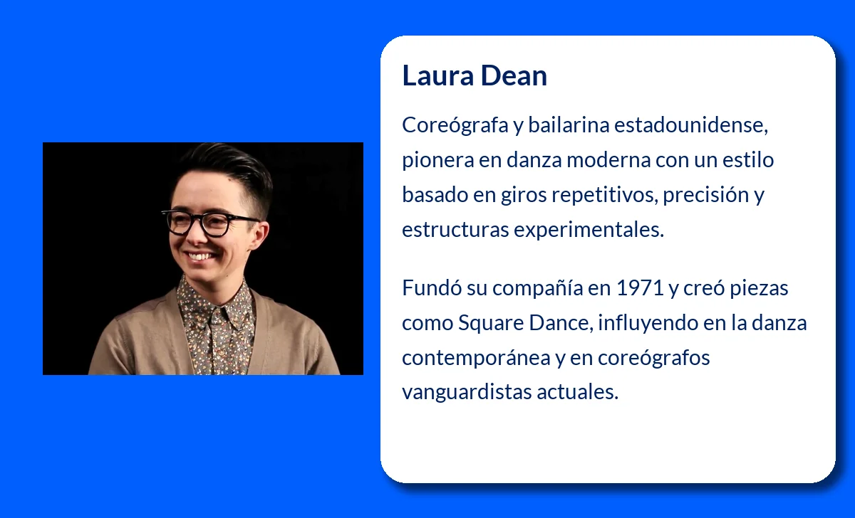 Laura Dean (1945-VVVV). La coreógrafa que revolucionó la danza moderna con giros infinitos