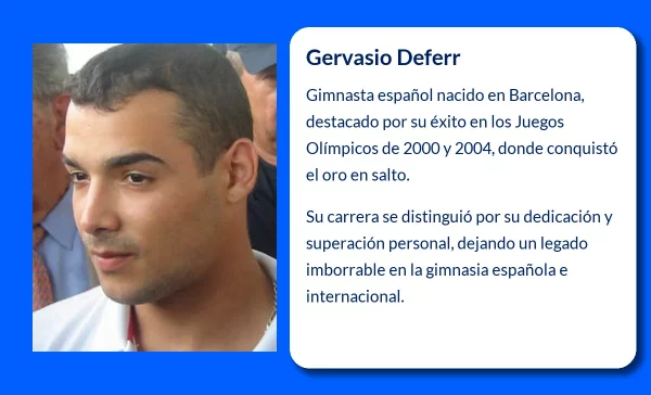 Gervasio Deferr (1980-VVVV). El gimnasta español que conquistó el oro olímpico en salto