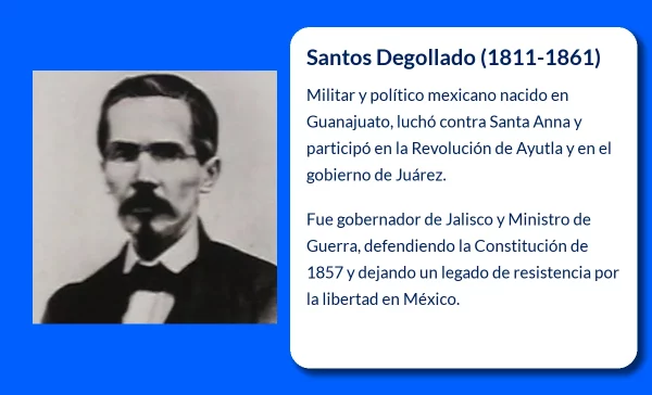 Santos Degollado (1811-1861): El militar y político mexicano que luchó contra la tiranía