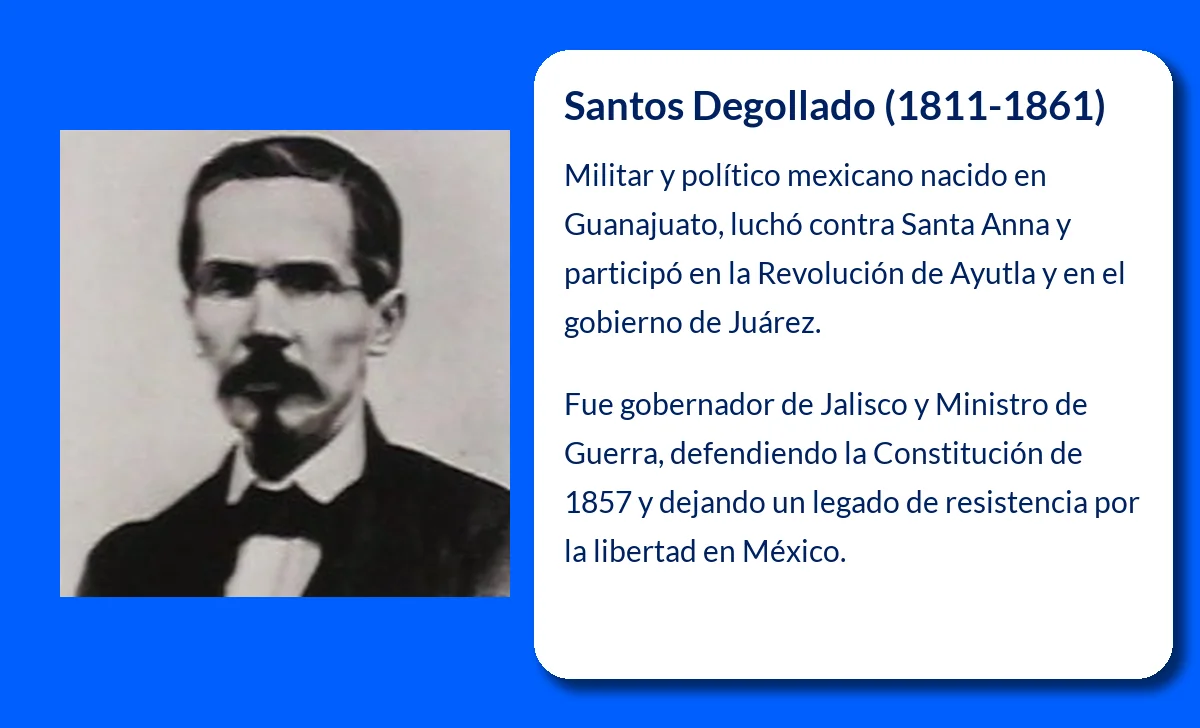 Santos Degollado (1811-1861): El militar y político mexicano que luchó contra la tiranía