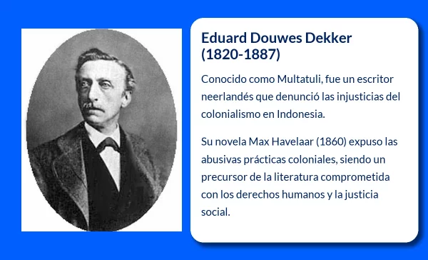 Eduard Douwes Dekker (1820-1887). El escritor que denunció los abusos coloniales en Indonesia