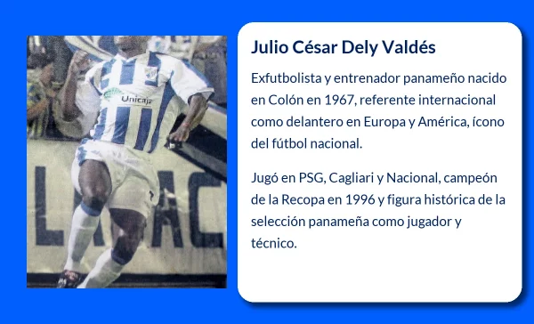 Julio César Dely Valdés (1967-VVVV). El ícono del fútbol panameño que brilló en Europa