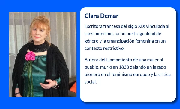 Clara Demar (¿-1833): La escritora francesa que defendió la emancipación de la mujer