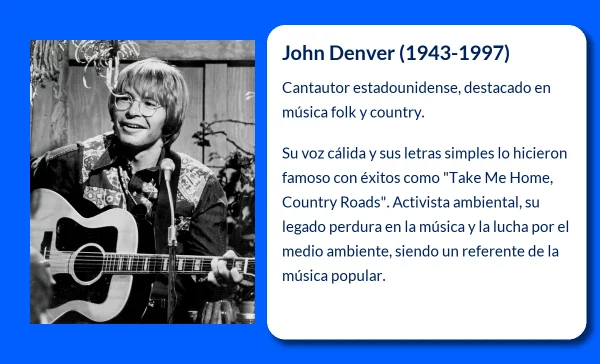 John Denver (1943-1997): El cantautor que marcó la historia de la música folk y country