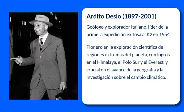 Ardito Desio (1897-2001). El conquistador del K2 y pionero de la exploración científica en el siglo XX