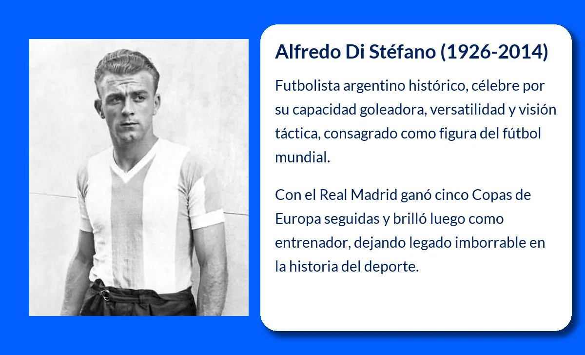Alfredo Di Stéfano (1926-2014): El genio argentino que revolucionó el fútbol mundial