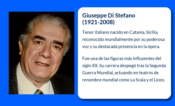 Giuseppe Di Stefano (1921-2008). El tenor que conquistó la ópera mundial junto a María Callas