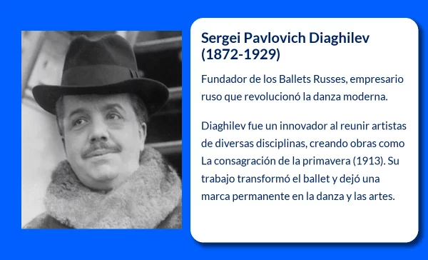 Sergei Pavlovich Diaghilev (1872-1929). El visionario que revolucionó el ballet moderno