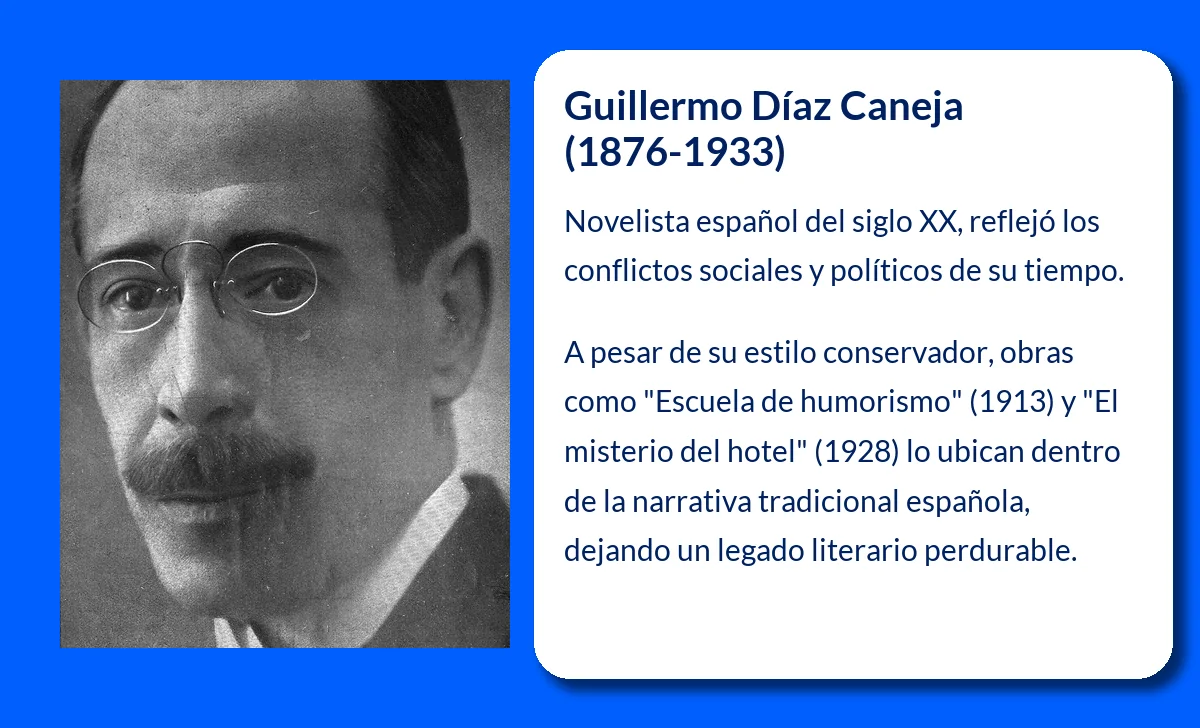 Guillermo Díaz Caneja (1876-1933). El novelista español cuya obra se desenvuelve en la tradición literaria de su tiempo