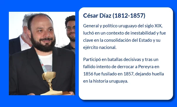 César Díaz (1812-1857). El general y político uruguayo que luchó por el poder en un Uruguay convulso