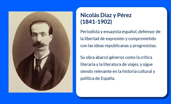 Nicolás Díaz y Pérez (1841-1902). La voz republicana de Badajoz que dejó huella en la historia del periodismo y la literatura española