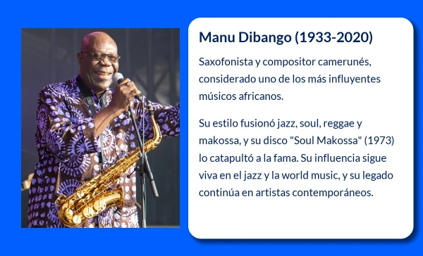 Manu Dibango (1933-2020). El saxofonista que revolucionó la música africana desde Camerún