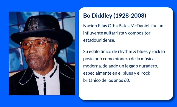 Bo Diddley (1928-2008). El ritmo inconfundible que revolucionó el rock y el rhythm & blues