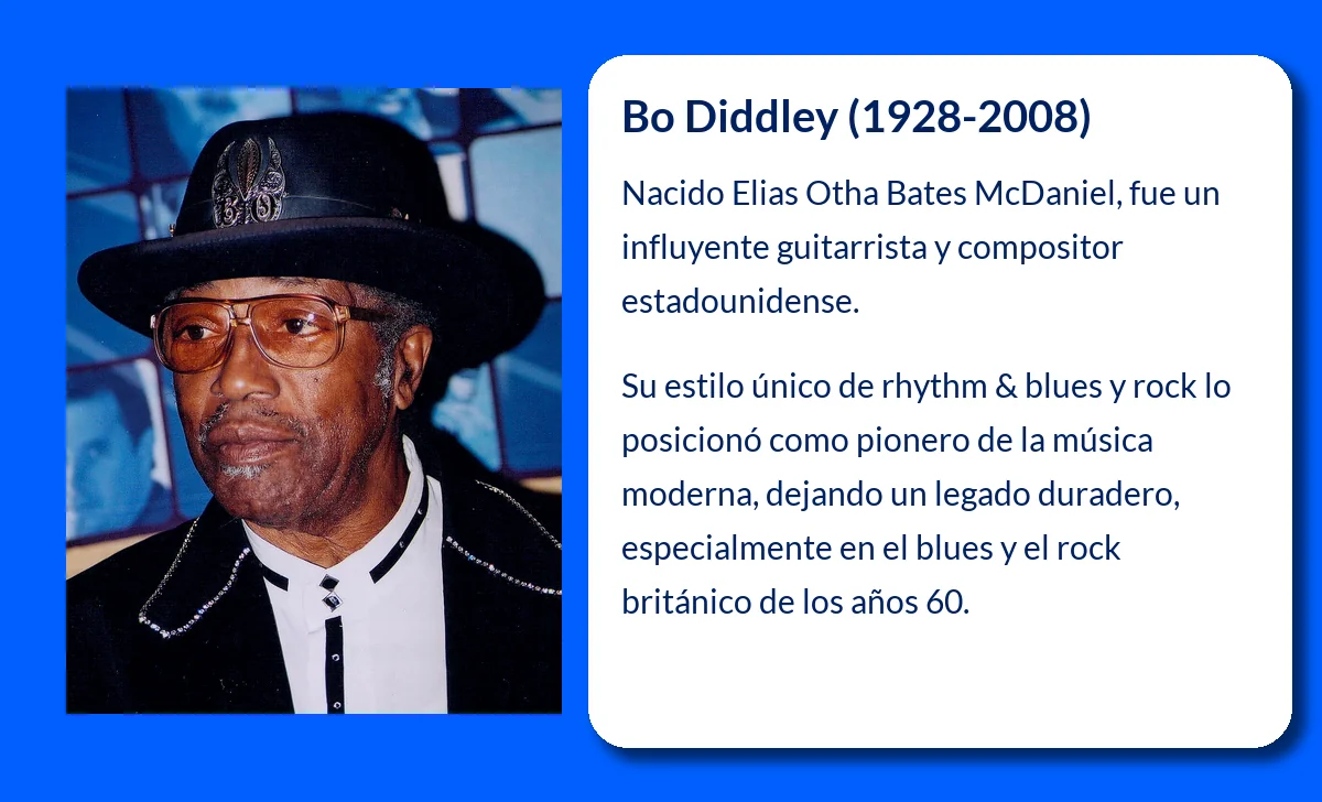 Bo Diddley (1928-2008). El ritmo inconfundible que revolucionó el rock y el rhythm & blues